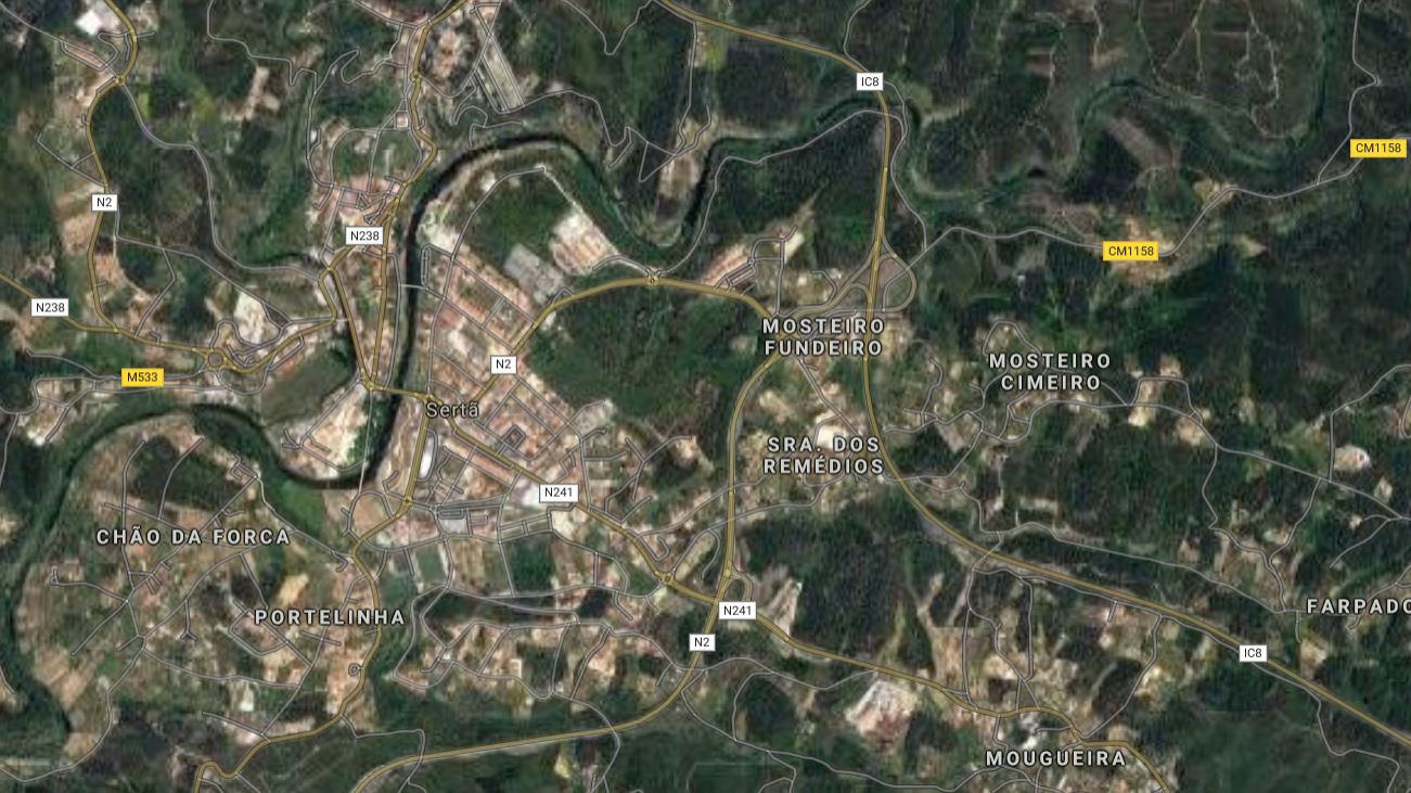 Vista a�ria da Sert�